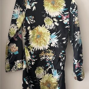 Zara Black Floral Dress